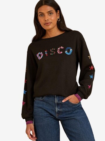 love & roses Mikina 'Christmas' – černá: přední strana