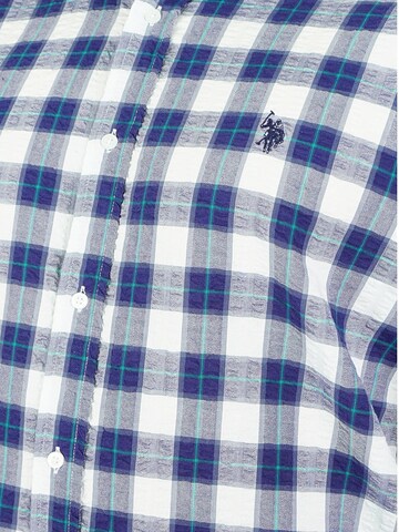 Coupe regular Chemise U.S. POLO ASSN. en bleu