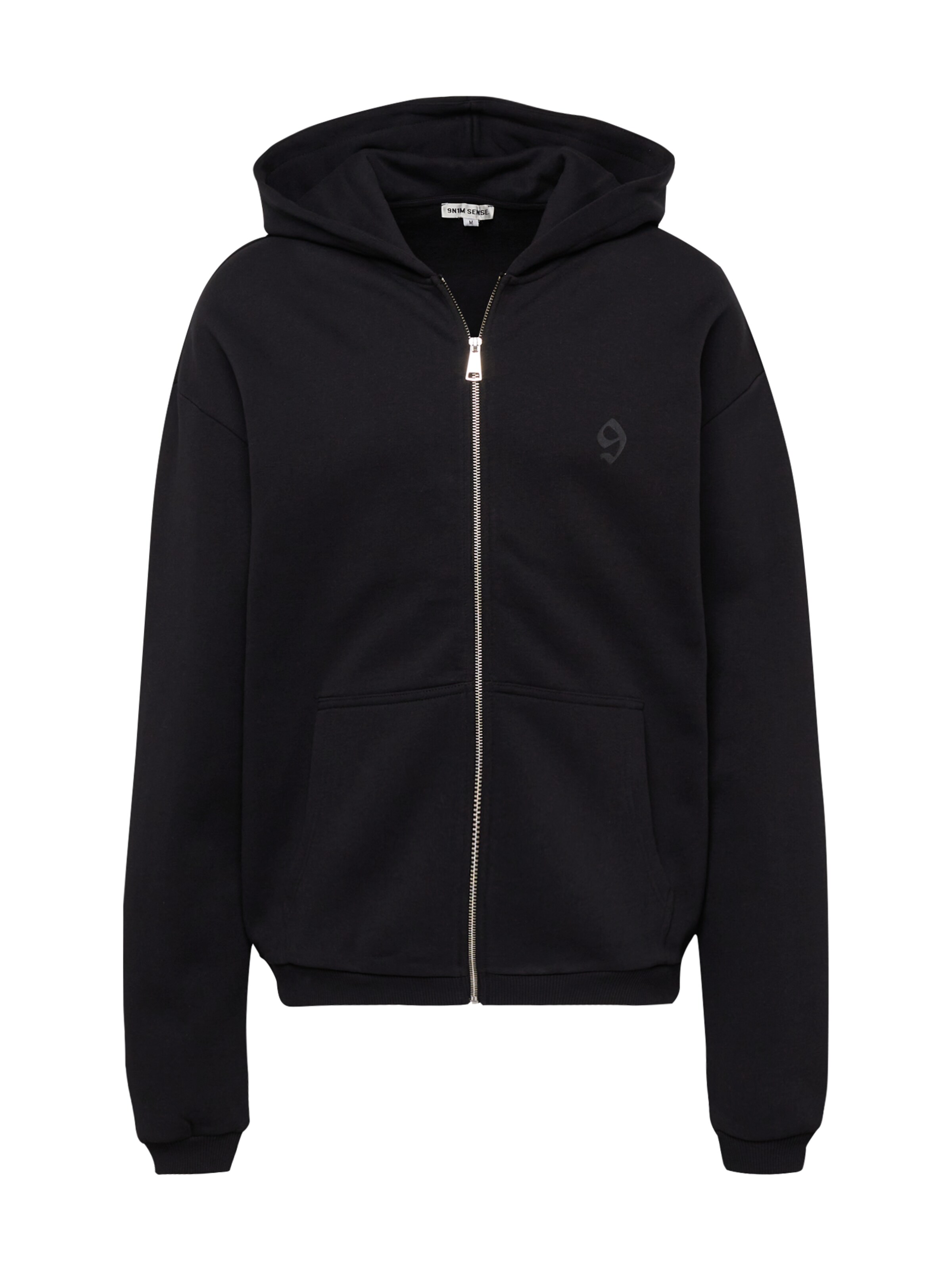 9N1M SENSE Tepláková bunda - Čierna: predná strana