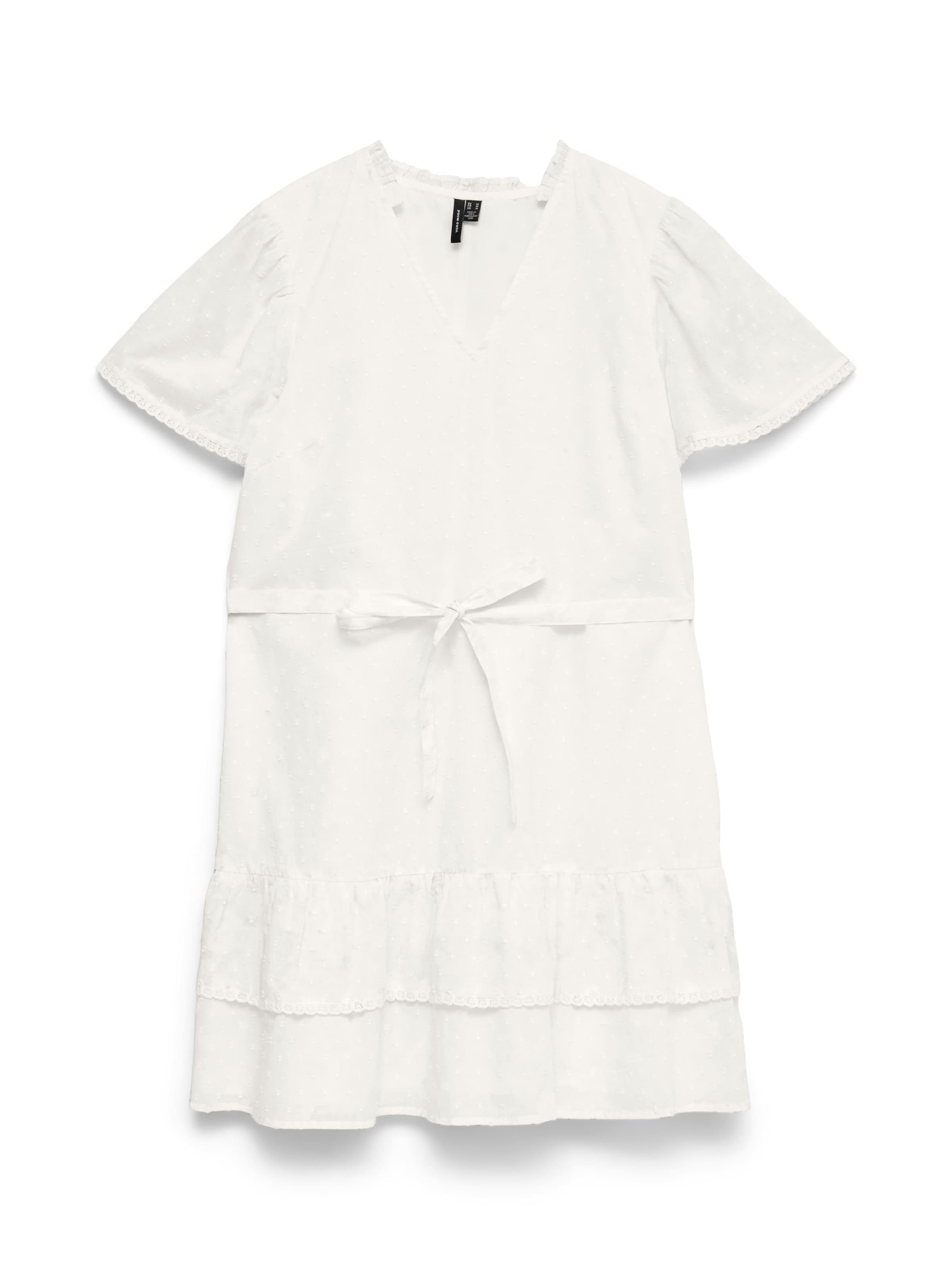 VERO MODA - Vestido 'VMTrine' en blanco: frente