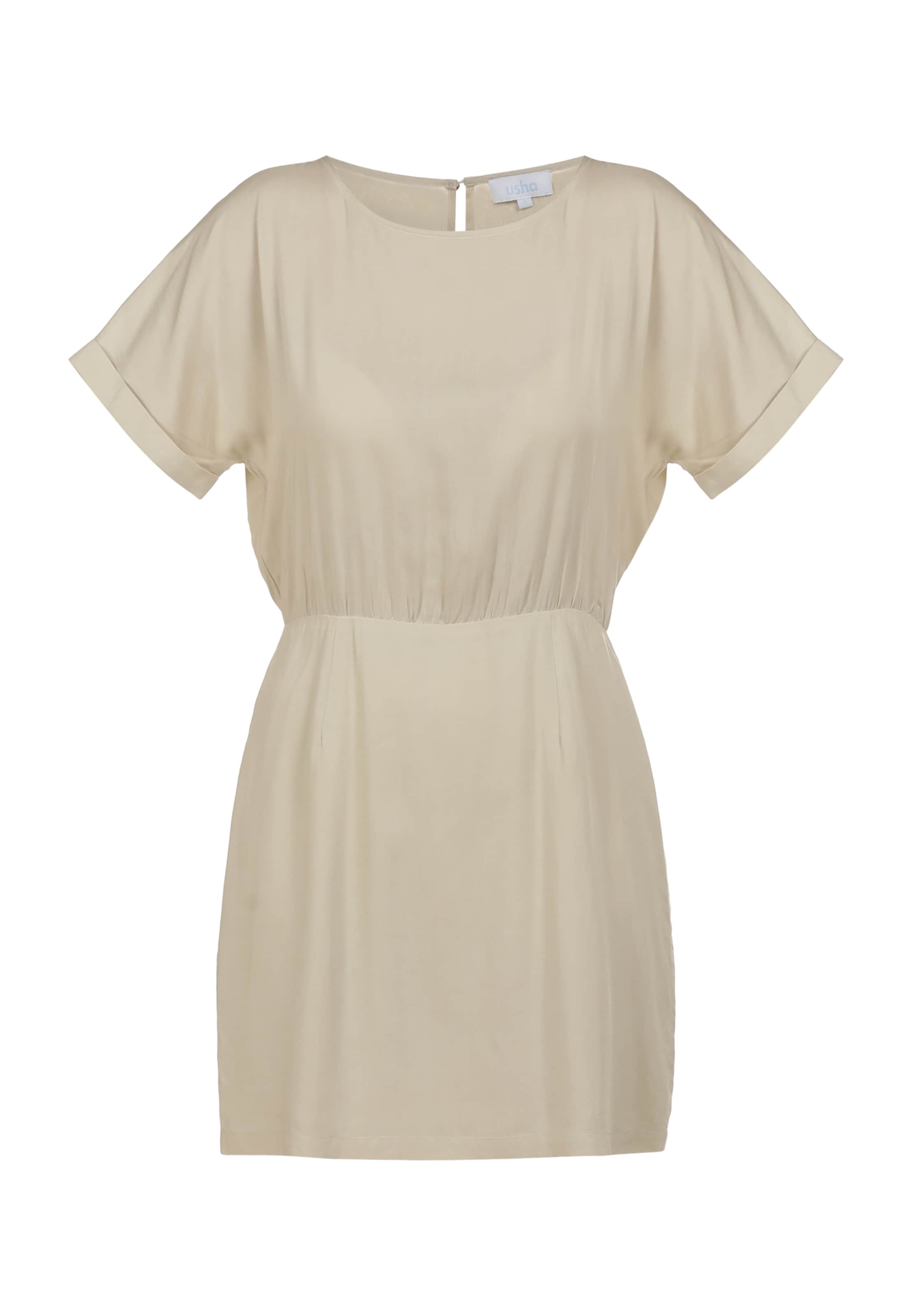 Robe d’été usha BLUE LABEL en beige : devant