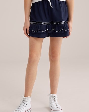 WE Fashion Юбка в Синий: спереди