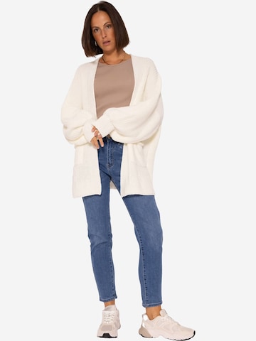 SASSYCLASSY - Casaco de malha oversized em bege