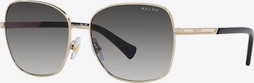 Ochelari de soare de la Ralph Lauren pe auriu: față