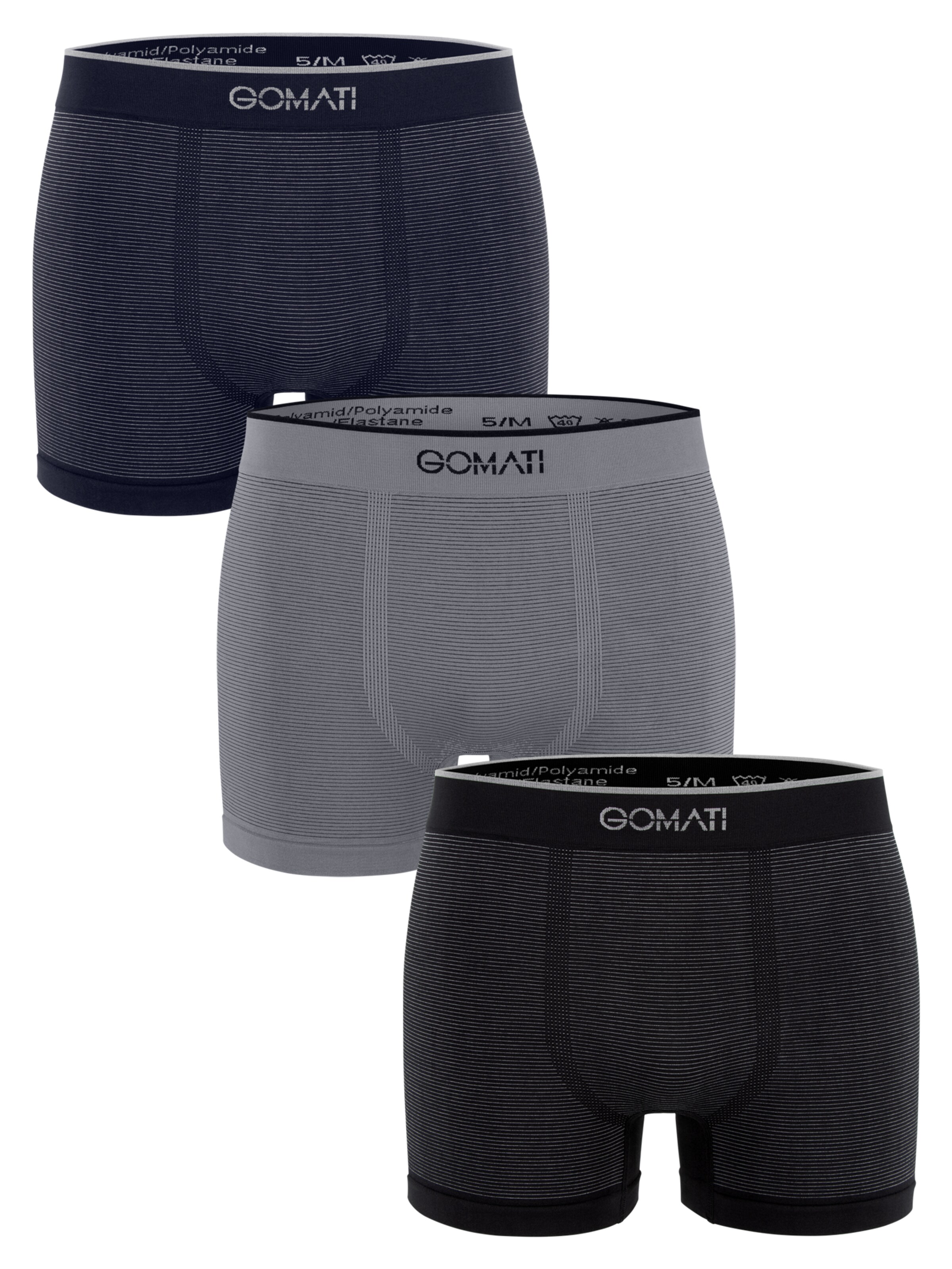 Gomati Boxer shorts 'Seamless Comfort' in Grey: front