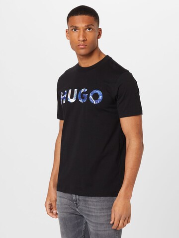 Tricou 'Dhled' de la HUGO Red pe negru: față