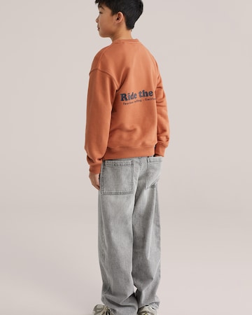 WE Fashion Sweatshirt i orange: framsida