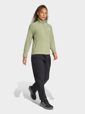 Veste en polaire fonctionnelle 'Essentials' ADIDAS TERREX en vert : devant