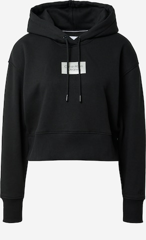 Calvin Klein Jeans Sweatshirt in Schwarz: predná strana