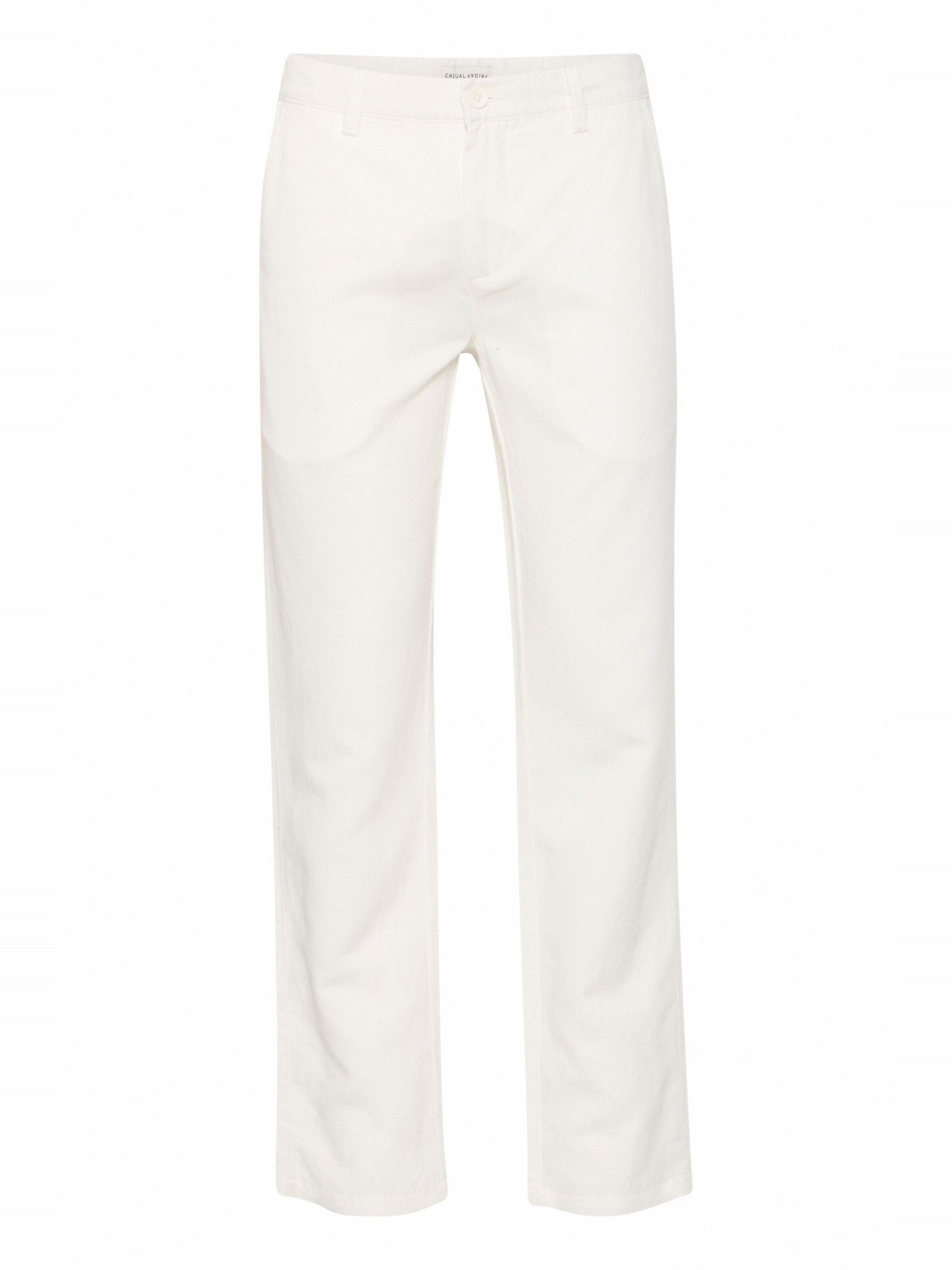 Casual Friday - Regular Calças 'CFPANDRUP' em branco: frente