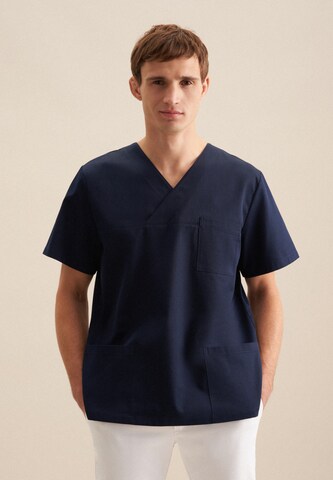 Coupe regular Chemise SEIDENSTICKER en bleu : devant