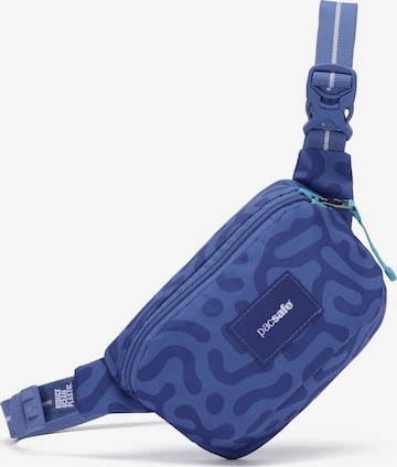 Pacsafe Schoudertas in Blauw: voorkant