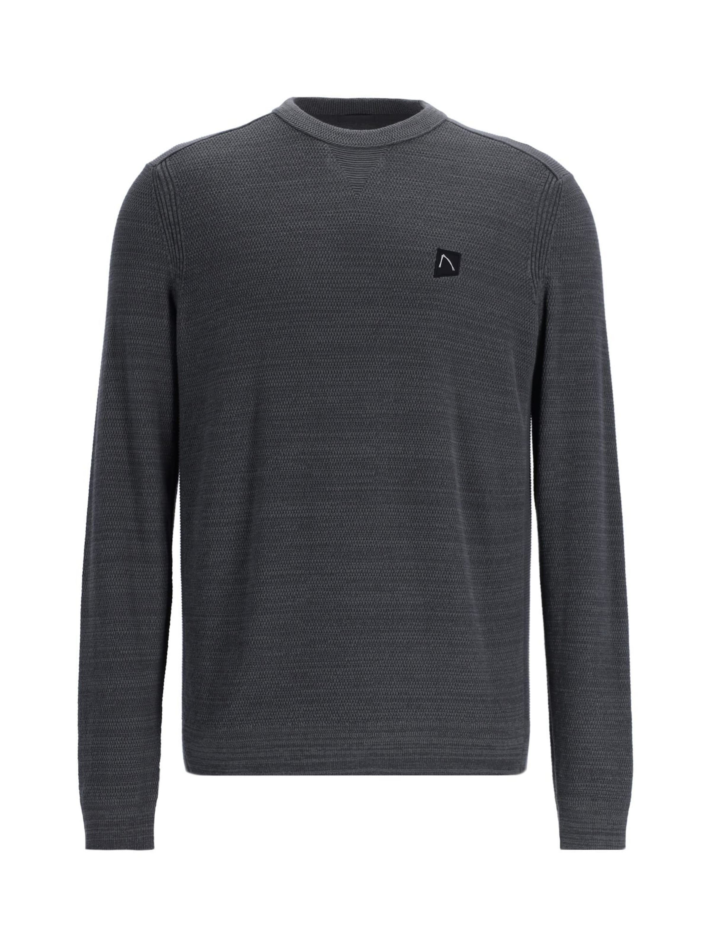 CHASIN' Trui 'Basal Mixed' in Grijs: voorkant