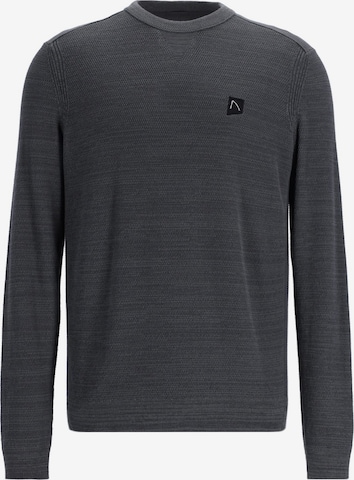 CHASIN' Sweater 'Basal Mixed' in Grey: front