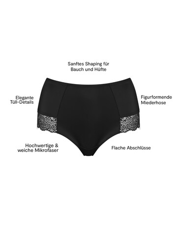 Slip scultant ' Smooth Midwaist Lace Slip Shapewear ' Nur Die en noir
