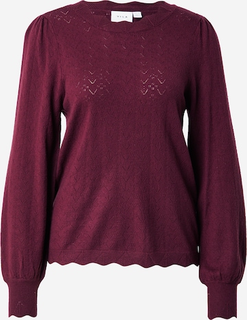 VILA Sweater 'VIEmi' in Red: front