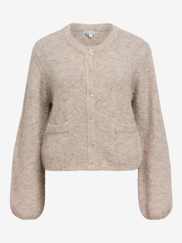 Cardigan 'OBJSaggia' OBJECT en beige : devant