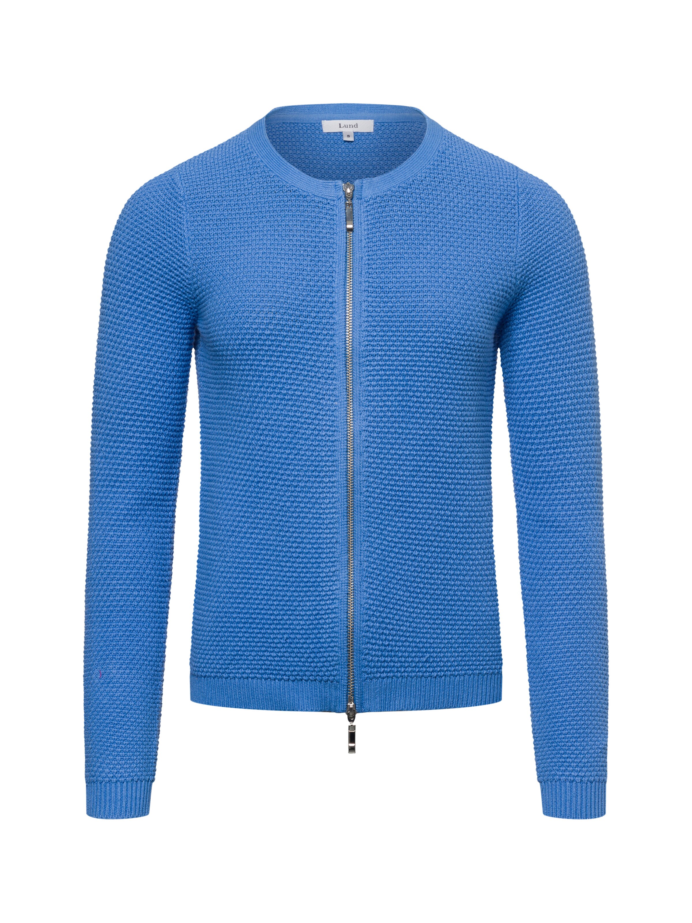 Marie Lund Strickjacke in Blau: Vorderseite