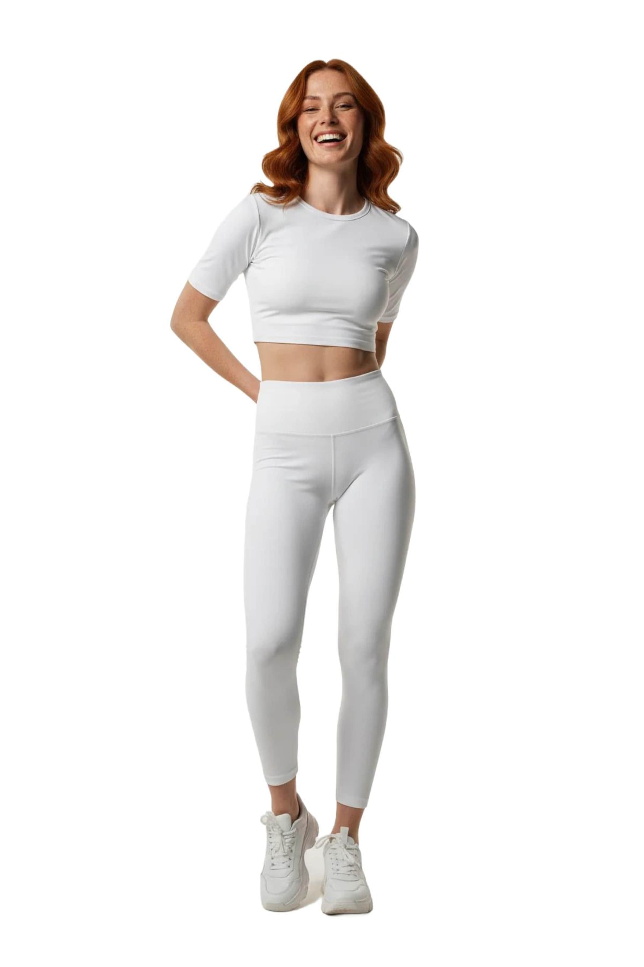No Matter What Skinny Leggings in White: front