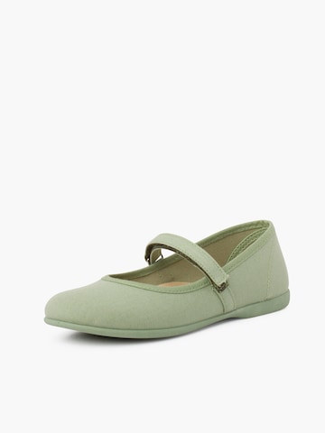 Ballerines Pisamonas en vert : devant
