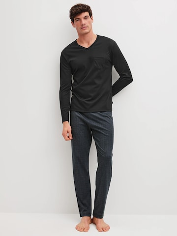 CALIDA Pyjama lang 'Relax Streamline' in Zwart