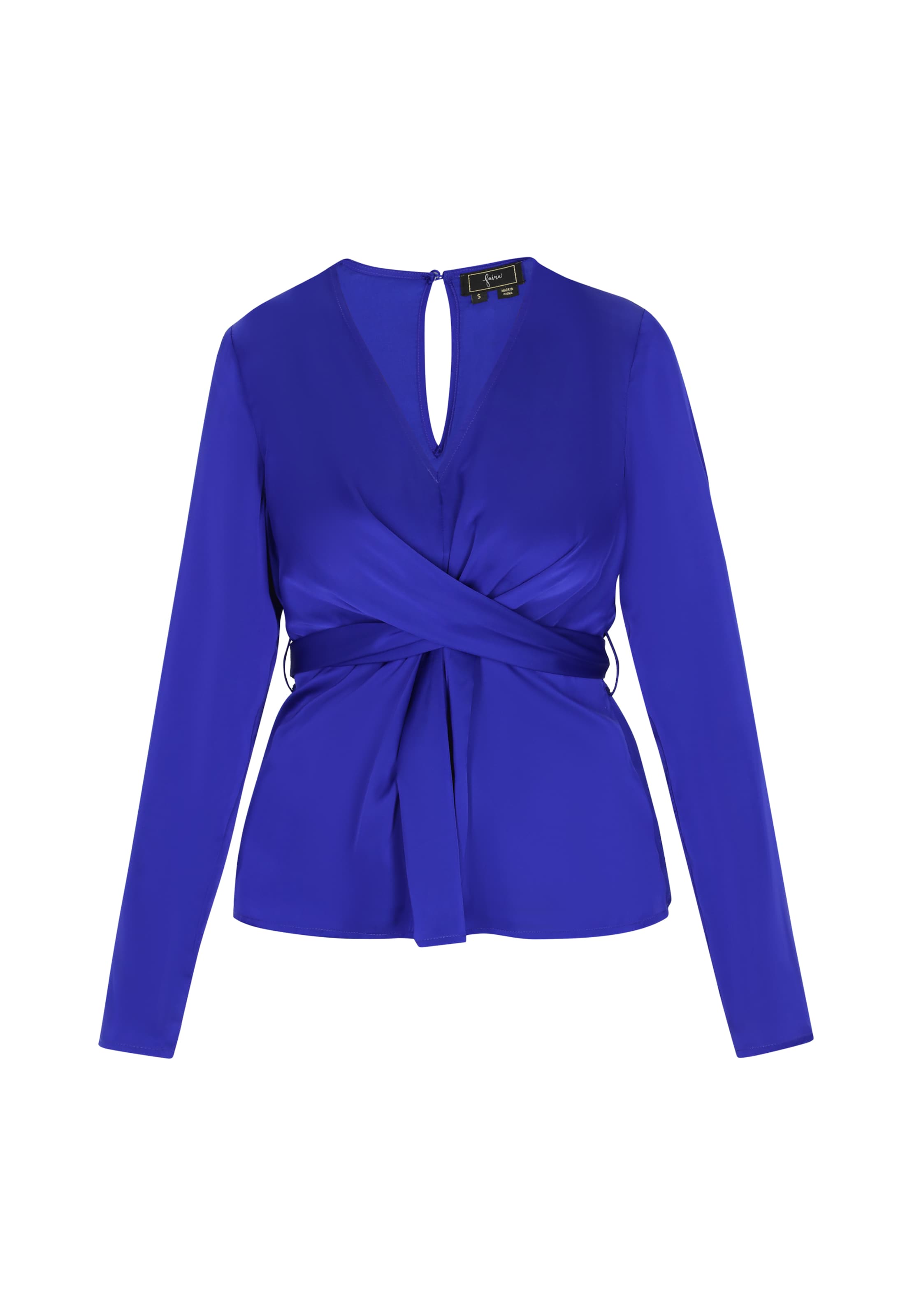 faina - Blusa en azul: frente