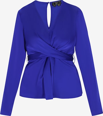 faina - Blusa en azul: frente