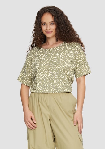 QS Shirt in Groen: voorkant