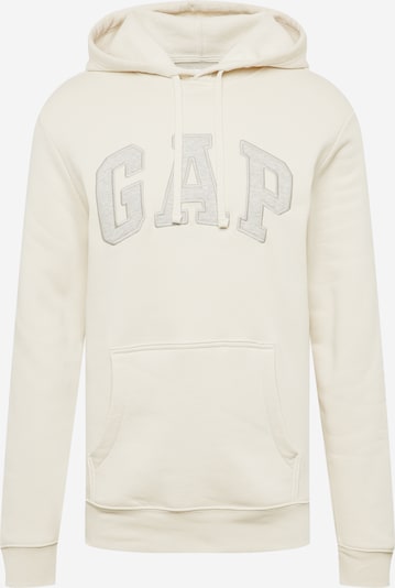 GAP Sweat-shirt en gris chiné / blanc naturel, Vue avec produit