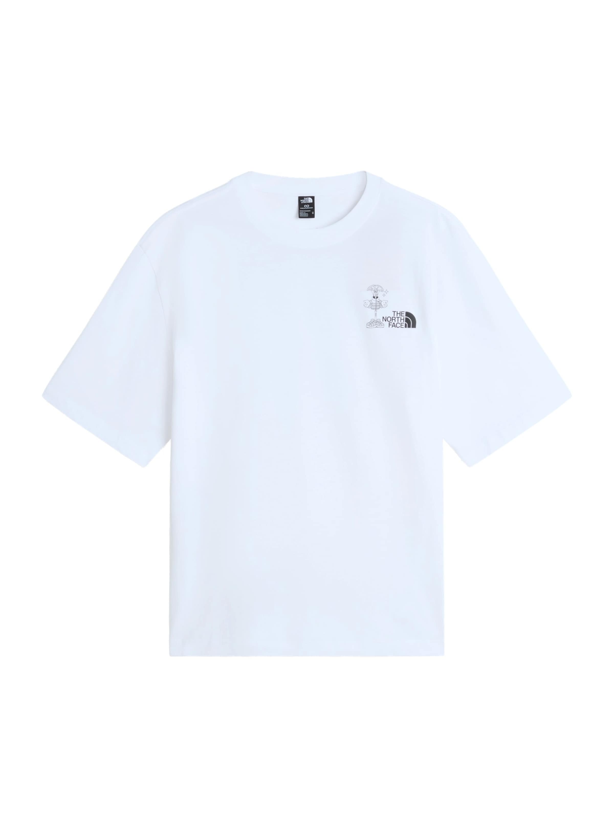 THE NORTH FACE Shirt 'M WHY CANT WE BE FRIENDS OVERSIZED SS TE' in Wit: voorkant