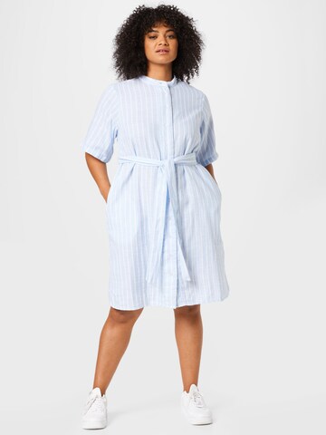 Selected Femme Curve Shirt Dress 'HELINA' in Blue: front