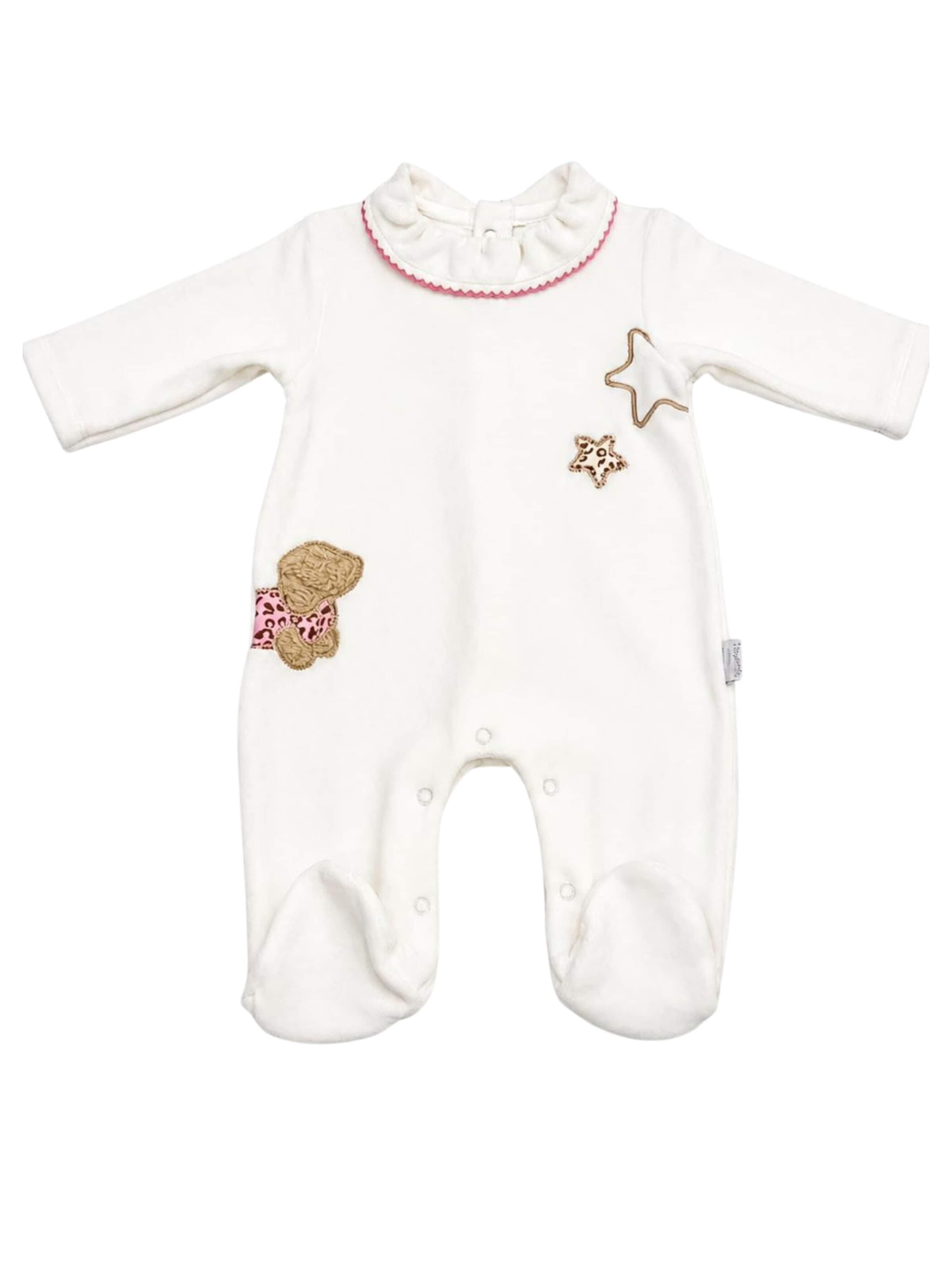Bumber Romper/Bodysuit in Beige: front