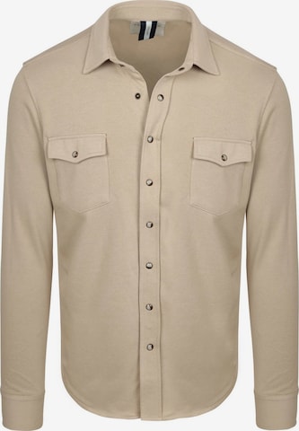 Profuomo Gebreid vest in Beige: voorkant