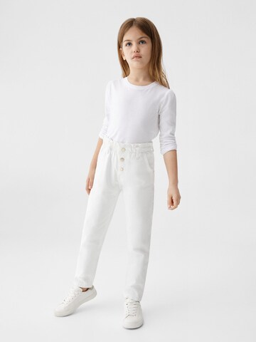 MANGO KIDS regular Jeans i hvid