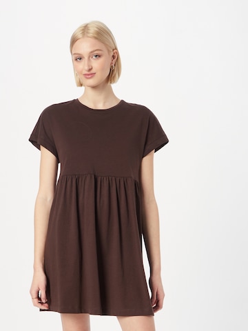Urban Classics Dress in Brown: front
