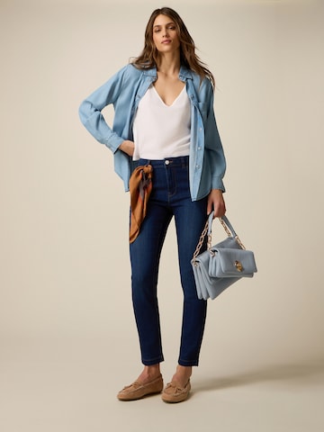 Skinny Jeans di oltre in blu: frontale