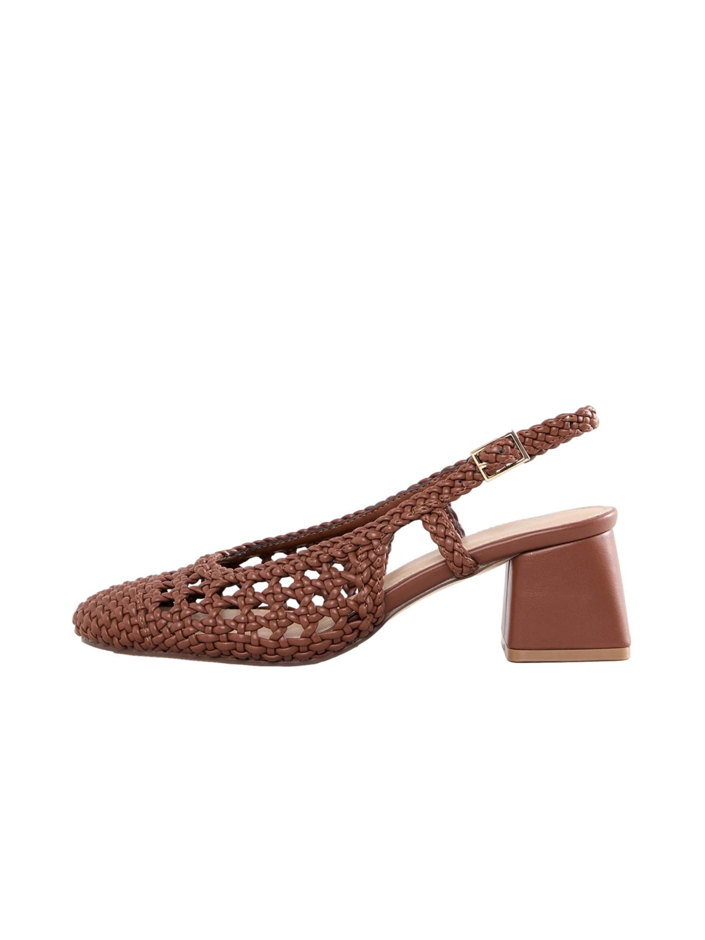 love & roses Pumps in Bruin: voorkant