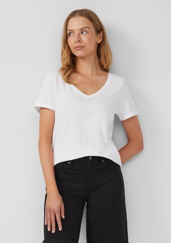 s.Oliver Shirt in Wit: voorkant