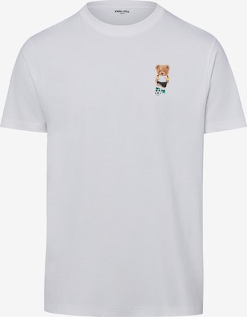 T-Shirt 'Football Bear' Chill Pill en blanc : devant