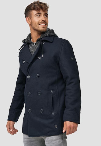 INDICODE JEANS Between-seasons coat 'Cliff' in Blue