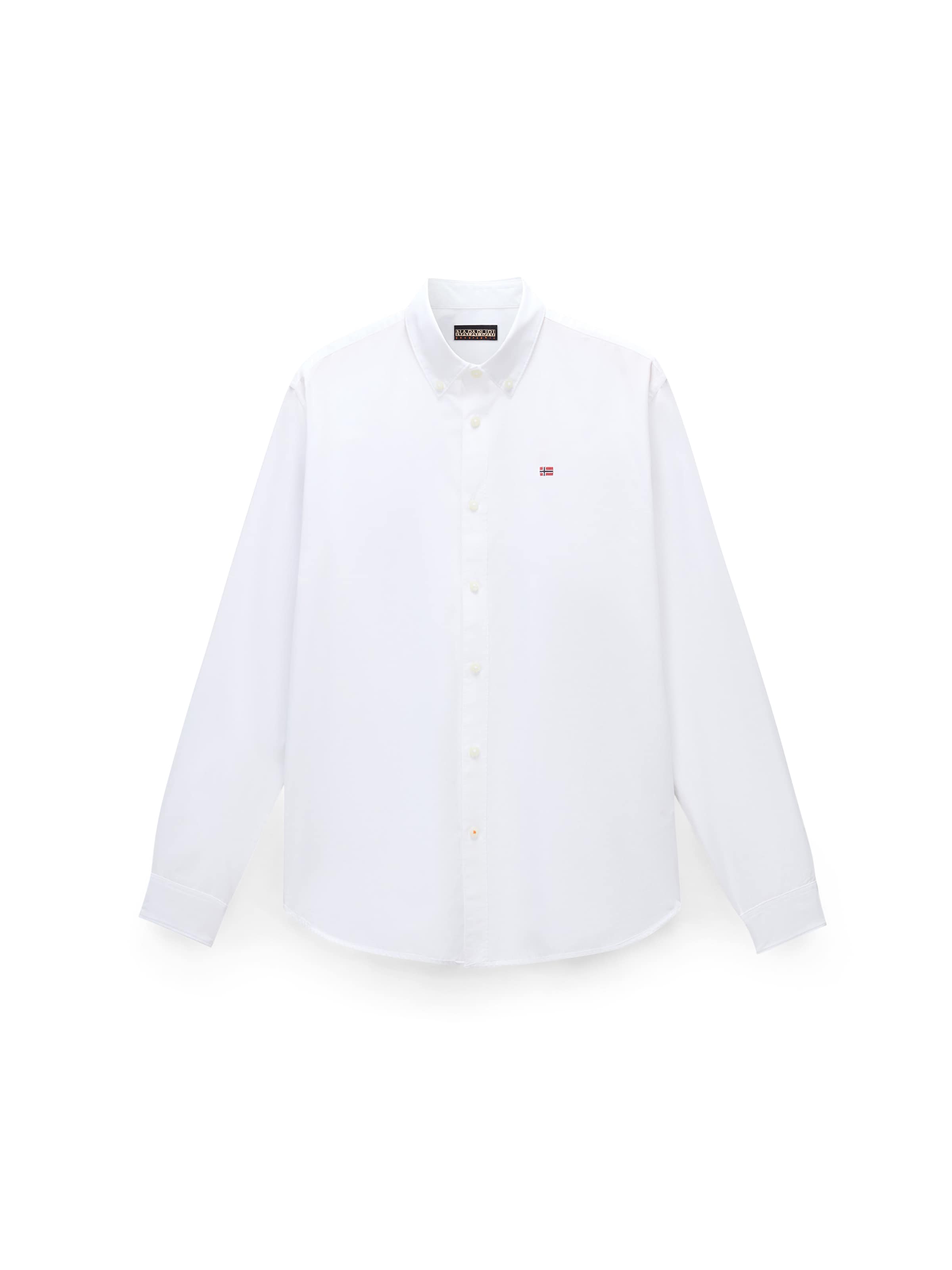 NAPAPIJRI Regular fit Srajca 'G-TERRA LS' | bela barva: sprednja stran