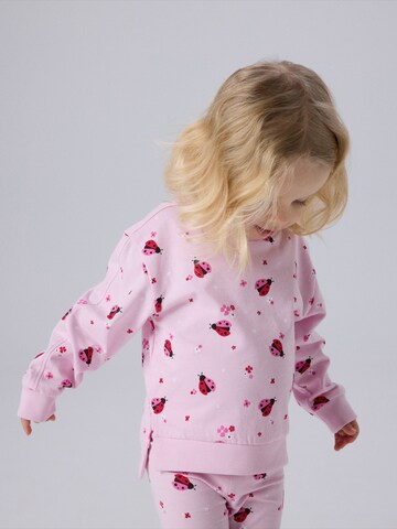 NAME IT Sweatshirt 'NMFBISSINE' i rosa: framsida