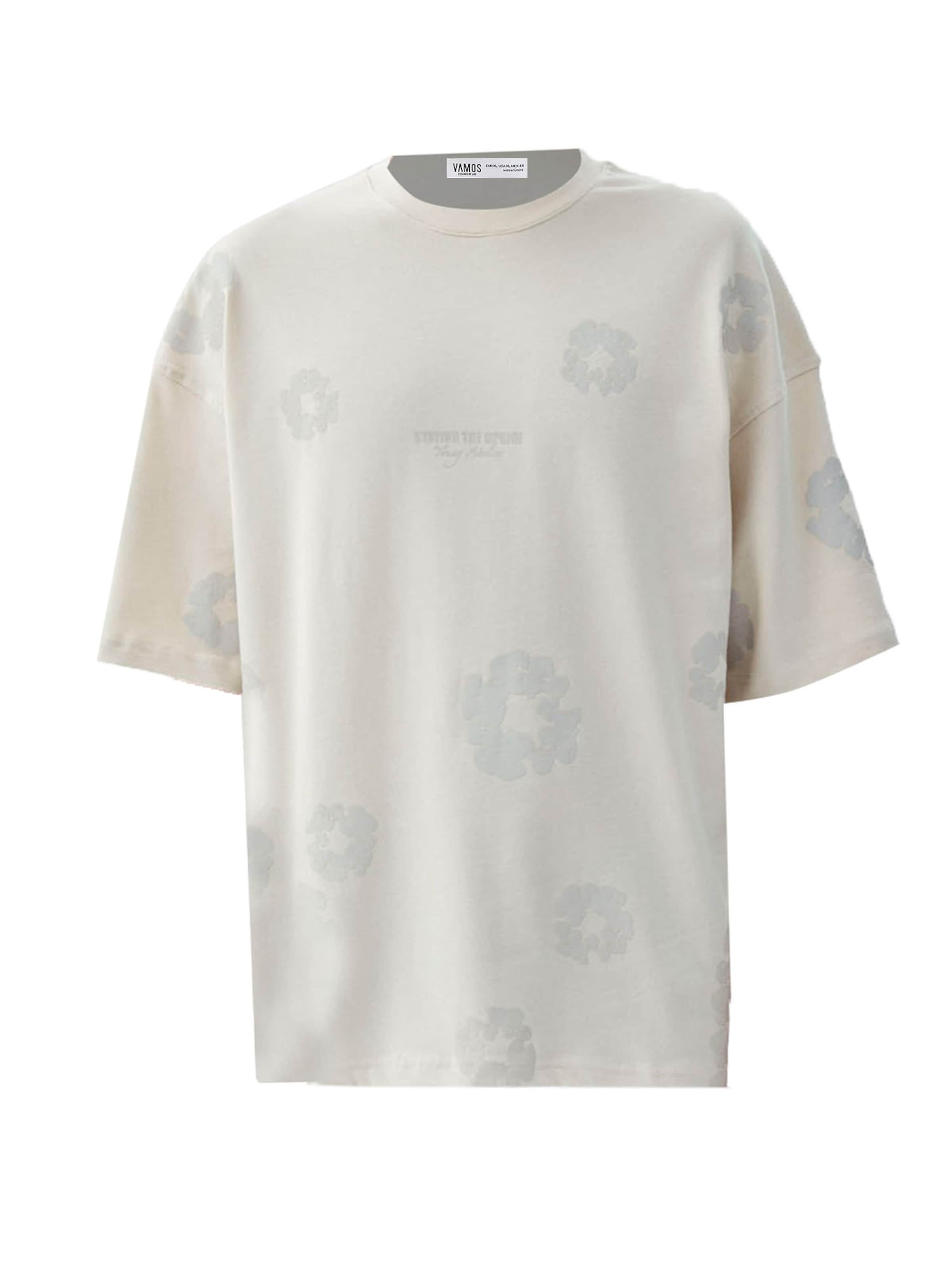 bēšs VAMOS CLO T-Krekls 'Richardson': no priekšpuses