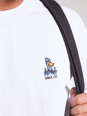 Iriedaily Tričko 'What The Duck' - Biela