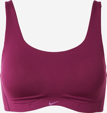 NIKE Bustier Sport bh 'ALATE' in Rood: voorkant