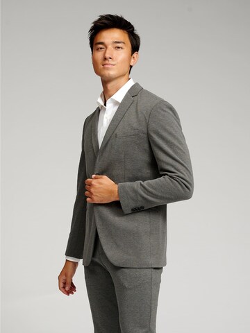 TEESHOPPEN Regular fit Suit Jacket in Grey