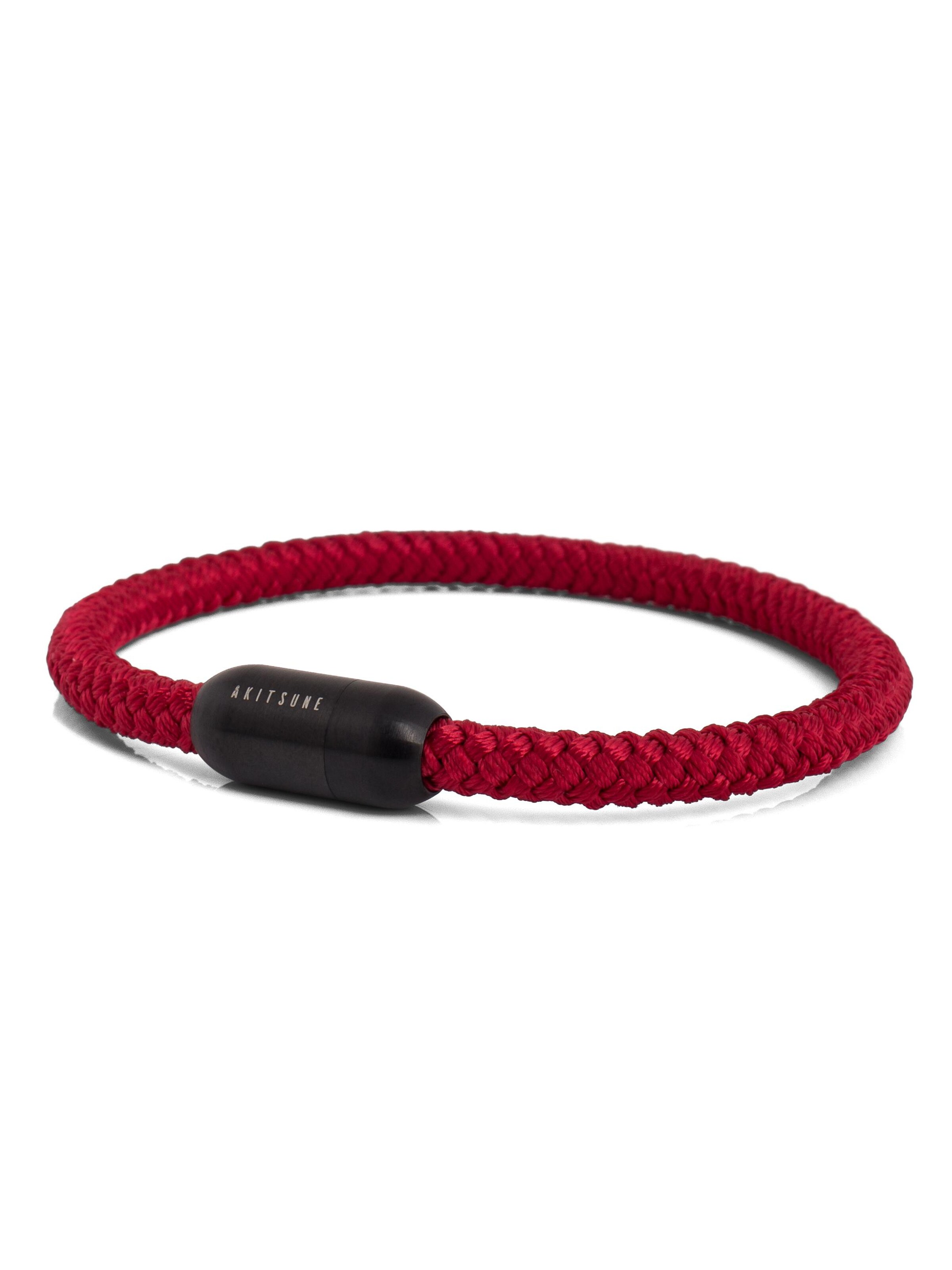 Akitsune Bracelet 'Silvus' in Red: front