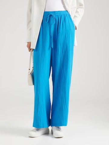 Largi Pantaloni de la TOPSHOP pe albastru: față