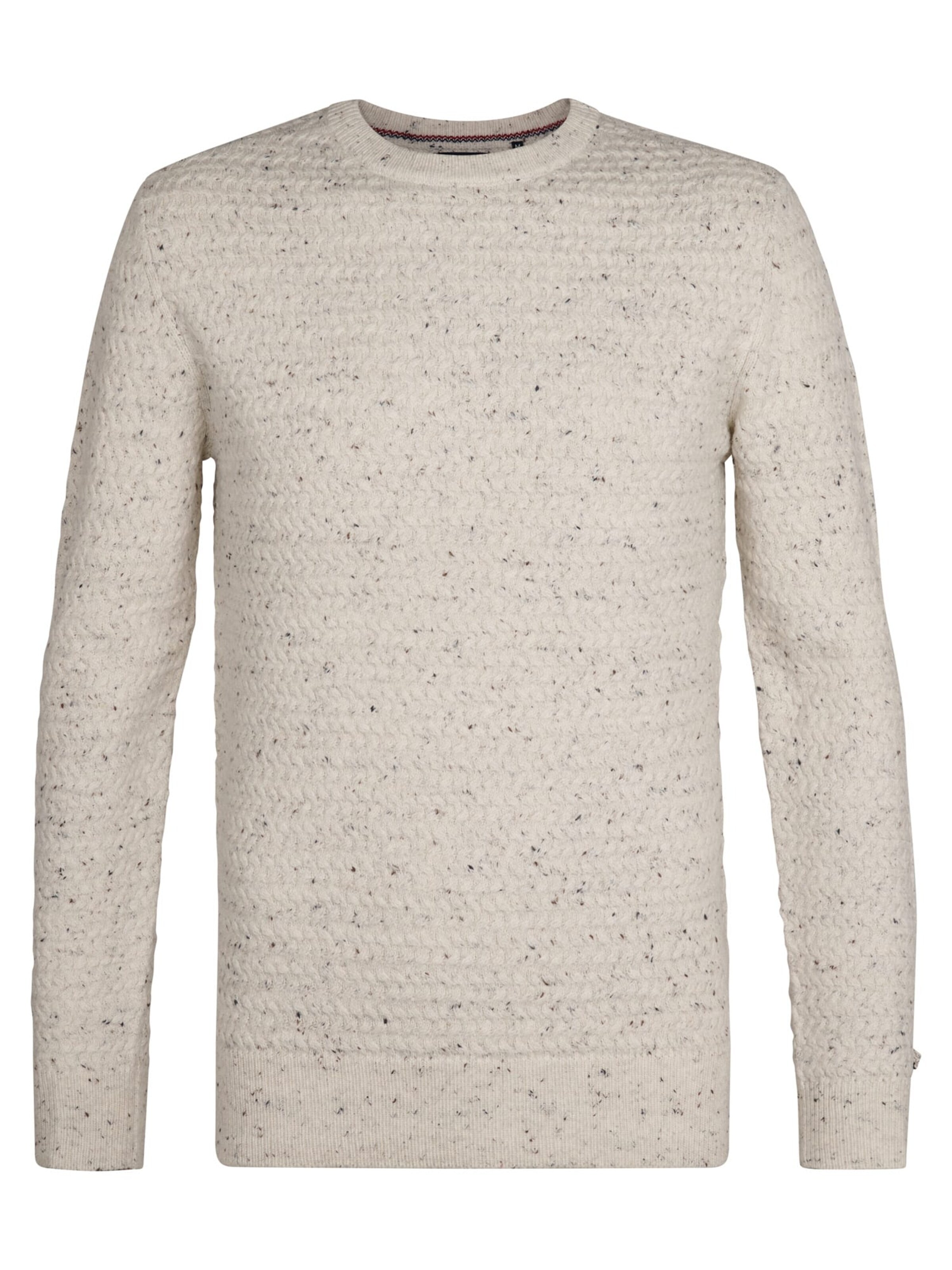 PETROL INDUSTRIES MEN Sweater in White: front