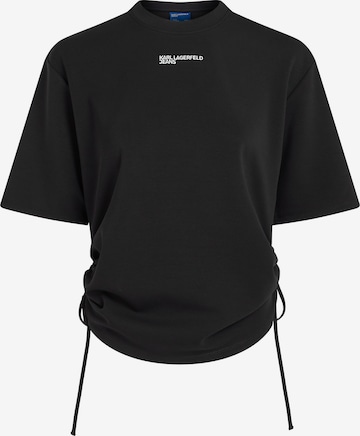 juoda KARL LAGERFELD JEANS Marškinėliai: priekis